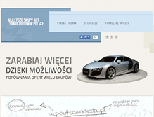 Tablet Screenshot of glogow.skup-aut-samochodow.pl